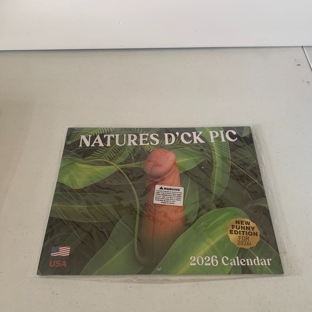 Nature's D'cks Calendar 2026 New Funny Edition Gift, Funny Calendar, Joke